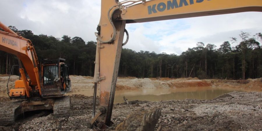 Visite d'un site minier de Guyane Gold Mine avec Dominique Bussereau 14