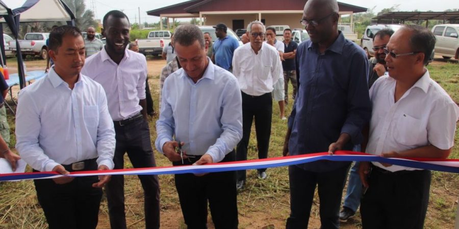 Inauguration d'une unité de collecte et de stockage de produits frais à Javouhey