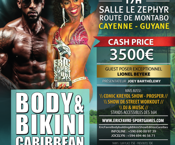 Le « Body & Bikini Caribbean ERIC FAVRE SPORT GAMES » remporte un franc  succès - Collectivité Territoriale de Guyane