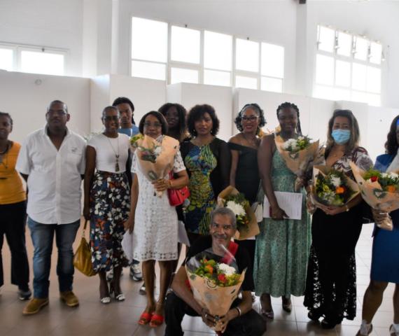 Remise de diplômes à 9 agents d’entretien de la Collectivité Territoriale de Guyane ayant obtenu un certificat de compétence professionnelle